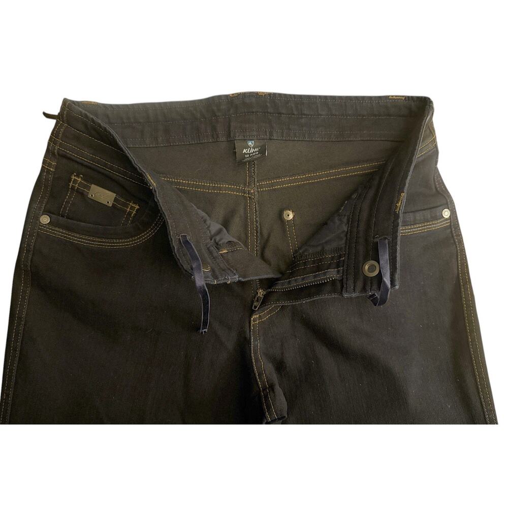Kuhl Danzr Skinny Jeans 360 Stretch Midnight Blue Drawcord Inner Waist Womens 10 - Picture 8 of 16